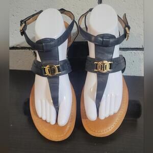 BUNDLE SALE!  Tommy Hilfiger Navy Leather Sandals Sz 11